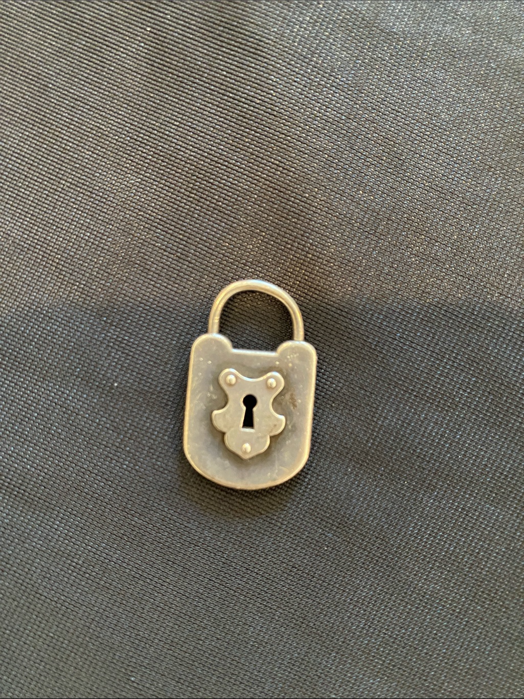 Tiffany & Co Antique-Style Small Padlock Pendant, Real Silver